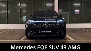 Mercedes EQE SUV 43 AMG 476hp  Walkaround  Acceleration  Fly by  Range test  4K