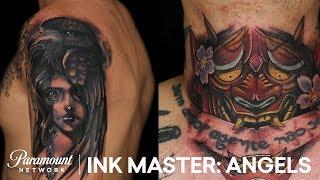 Kelly Doty vs. Jose Rosado Extended Tattoo Elimination Deliberation  Ink Master Angels Season 1