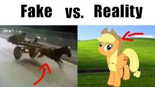 fake vs. reality - mlp