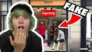 Visiting a FAKE SUPREME Store Online in Europe What???