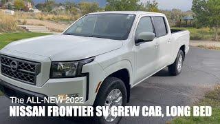 The 2022 Nissan Frontier SV Crew Cab Long Bed.