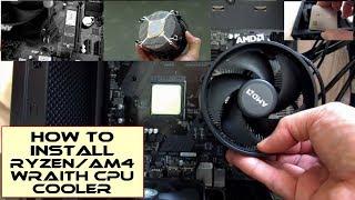 How to install a RyzenAM4 & AM5 Wraith CPU Cooler