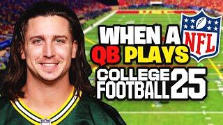 Playing CFB 25 Like an IRL QB 