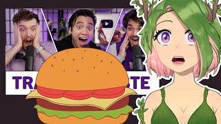 The GREAT Burger debate  Vtuber reacts to Trash Taste