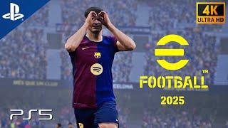 eFootball 2025  Barcelona vs. Milan - PS5 4K Ultra HD Gameplay