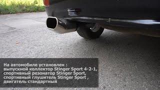 Звук  Stinger Sport на Приоре  полная спортивная выхлопная система