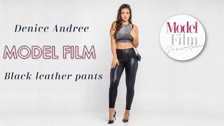MODEL FILM  Shascullfites black leather pants #aliexpress - 4K
