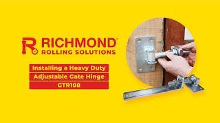 DIY  Easily install and level your gate with Richmond’s adjustable hinges