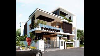 Top 3D home exterior house elevation design modern home house architecture