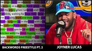 Joyner Lucas - Backwords Freestyle Part 2 Rhyme Scheme Highlighted