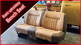 Basic Upholstery -  Cover for a Classic Truck Seat. So EASY