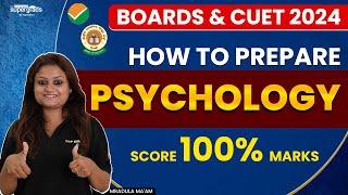 Psychology Exam Preparation 2024  CUET 2024 Psychology Preparation  SCORE 100%ile in CUET 2024