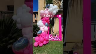 EASIEST BALLOON GARLAND TUTORIAL IN 60 SECONDS #balloongarland #barbie