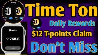 time ton best crypto airdrop  time ton new mining airdrop  time ton daily claim $8 free 