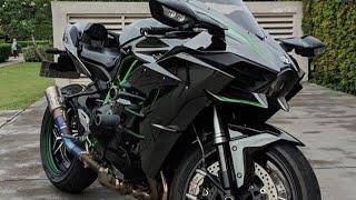 Sunmori pake Kawasaki ninja h2r traffic rider