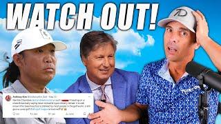 Anthony Kim and Brandel Chamblee in Heated Fight on X