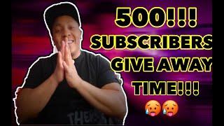 500 subs Thank You Almost GIVE AWAY TIME