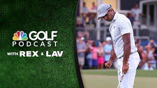 A blown lead a ridiculous move The PGA Tour seasons bizarre final hour  Golf Channel Podcast