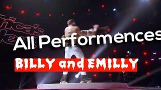 BILLY AND EMILY ENGLAND ALL PERFORMANCES in americas got talent 2017