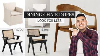 HOME DUPES  dining chair dupes to make your home look more expensive