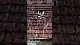 Cutting a Bathroom Window with a CHAINSAW