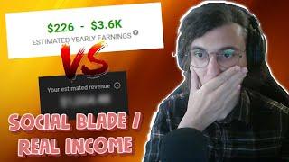 Social Blade vs Real Income Comparing Gaming Channel Youtube Earnings