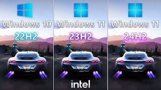 Windows 11 24H2 vs Windows 11 23H2 vs Windows 10 22H2 - on Intel CPU