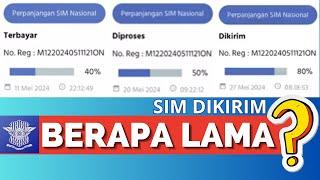 Berapa Lama Proses Perpanjangan SIM Online  Digital Korlantas Polri  40% 50% 80% - SIM DIKIRIM