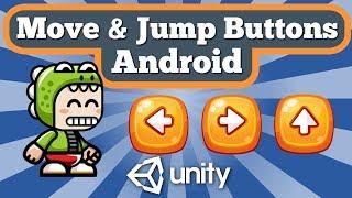 Unity Tutorial How To Make Character Move Left Right and Jump In Android Game Using UI Buttons