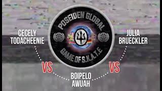 Poseiden Global Game of SKATE   Cecely Todacheenie VS Biopelo Awuah VS Julia Brueckler