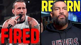 Triple H & Adam Pearce Fire CM Punk & Roman Reigns Return Announced By WWE