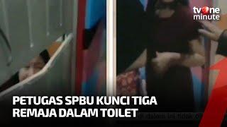 Ketahuan Mandi di Toilet 3 Remaja Dikunci Oleh Petugas SPBU  tvOne Minute