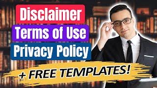 How to Create a Disclaimer & Other Legal Terms for Your Affiliate Site + FREE BONUS Templates