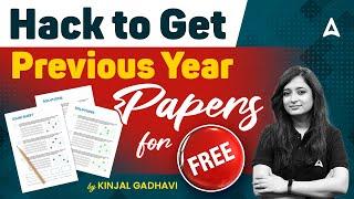 How to get Bank Exam Previous Year Papers for Free  By Kinjal Gadhavi
