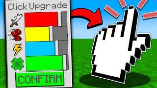 Minecraft Manhunt But Every Click Upgrades...