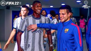 FIFA 22  Barcelona Vs Juventus Ft. Lewandowski Pogba Azpilicueta  Gameplay