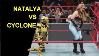 WWE 2K19 Natalya vs Cyclone - Mixed Match