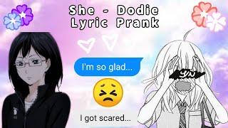 Haikyuu Text Chat - Lyric Prank - She by Dodie Kiyoko x YN