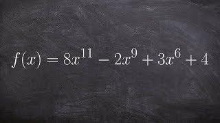 Determine end behavior of a polynomial