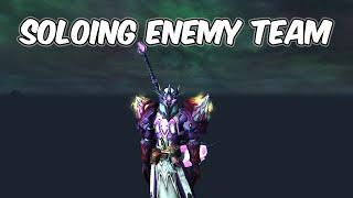 SOLOING Enemy Team - 10.2.7 Blood Death Knight PvP - WoW Dragonflight