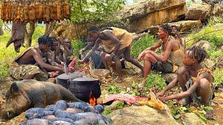 See How Hadzabe Successful Hunt and Cook Their Prey  Tradition