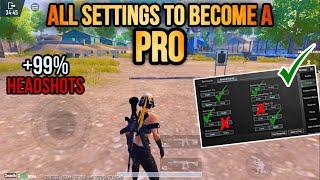 Newbest settings to improve your headshot PUBG MOBILE