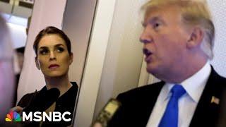 In the room where it happened’ Hope Hicks’ testimony ‘puts you there’