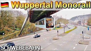 4K Suspension Railway in Wuppertal Germany Schwebebahn