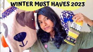 Winter Must Haves 2023 - Winter Must Have Wardrobe Essentials Winter Accessories Haul - Adity Iyer