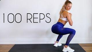 100 REP SQUAT CHALLENGE Effectively Tone & Lift the Booty & Thighs