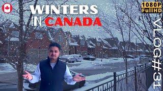 Too much snow in Canada  Winter in Canada  Brampton  Lockdown in Ontario  Hindi Vlog  1080p