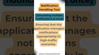 Notification Handling Test  Test Data #softwaretesting #testing