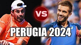 Borna Coric vs Giulio Zeppieri PERUGIA 2024