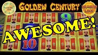 JACKPOT  HIGHLIMIT UP TO $25 A SPIN  AWESOME WIN ON GOLDEN CENTURY DRAGON LINK  HARD ROCK TAMPA